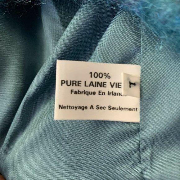 Donegal Design Blue Ireland Wool Mohair Jacket - Picture 11 of 11